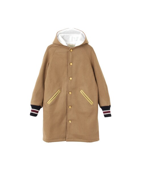 URBAN RESEARCH DOORS(アーバンリサーチドアーズ)の「SKOOKUM LONG HOOD COAT(ジャケット/アウター・レディース・CAMEL/NAVY・32)」の1枚目の写真