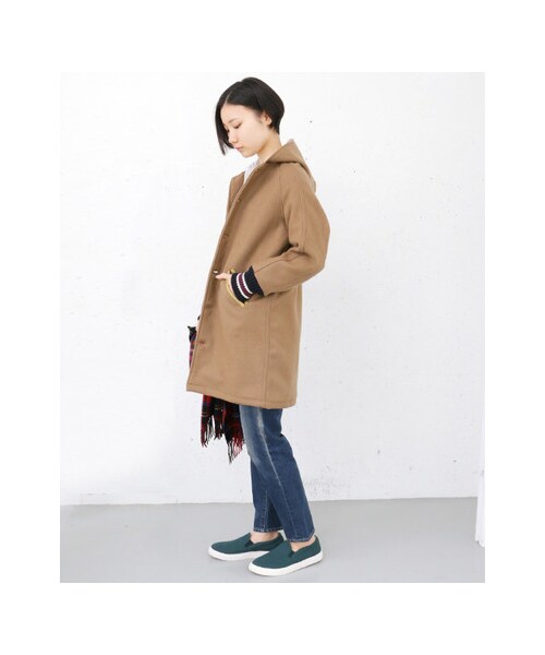 URBAN RESEARCH DOORS(アーバンリサーチドアーズ)の「SKOOKUM LONG HOOD COAT(ジャケット/アウター・レディース・CAMEL/NAVY・32)」の7枚目の写真