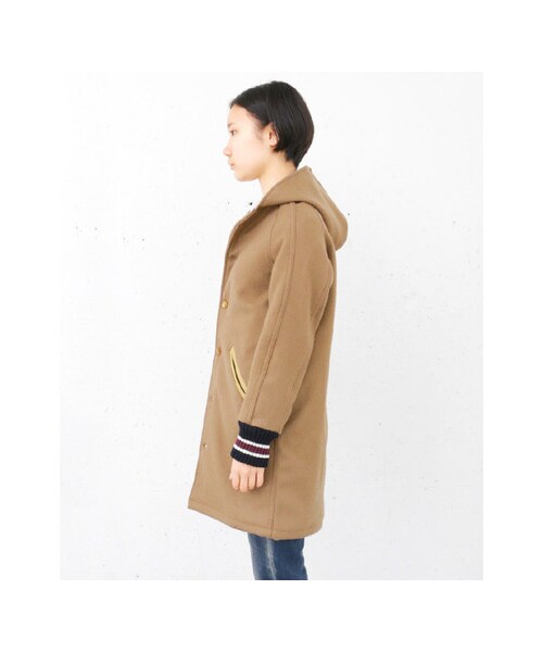URBAN RESEARCH DOORS(アーバンリサーチドアーズ)の「SKOOKUM LONG HOOD COAT(ジャケット/アウター・レディース・CAMEL/NAVY・32)」の11枚目の写真