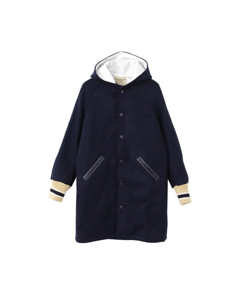 URBAN RESEARCH DOORS(アーバンリサーチドアーズ)の「SKOOKUM LONG HOOD COAT(ジャケット/アウター・レディース・CAMEL/NAVY・32)」の2枚目の写真