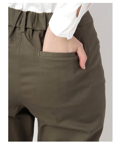 E hyphen world gallery（イーハイフンワールドギャラリー）の「テーパードパンツ（パンツ・レディース・ベージュ/カーキ/ネイビー・F）」の8枚目の写真