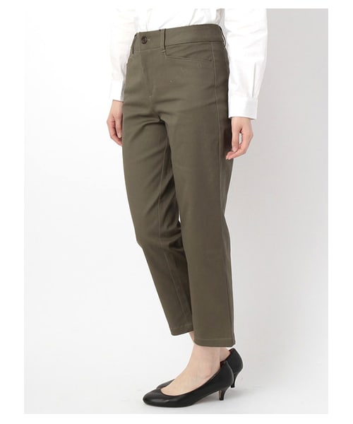 E hyphen world gallery（イーハイフンワールドギャラリー）の「テーパードパンツ（パンツ・レディース・ベージュ/カーキ/ネイビー・F）」の5枚目の写真