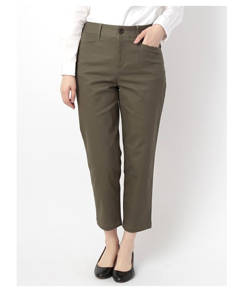 E hyphen world gallery（イーハイフンワールドギャラリー）の「テーパードパンツ（パンツ・レディース・ベージュ/カーキ/ネイビー・F）」の2枚目の写真