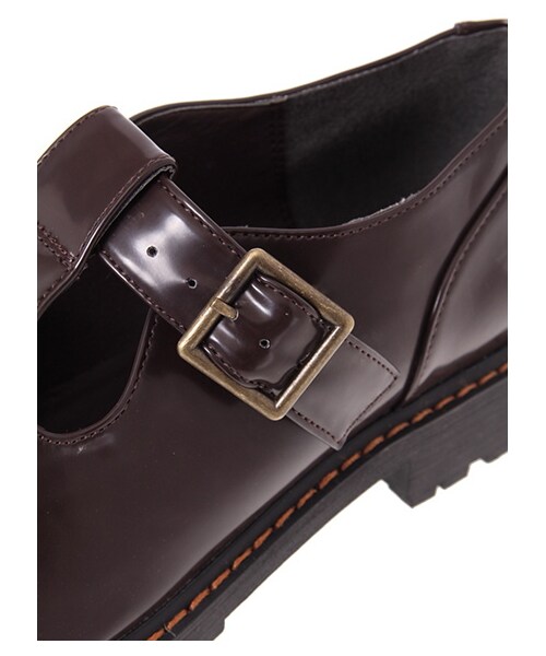 ehka sopo(エヘカソポ)の「ehka sopo Tストラップシューズ 1804524-89-13-13(その他シューズ・レディース・ブラック/ダークブラウン・M/L)」の7枚目の写真