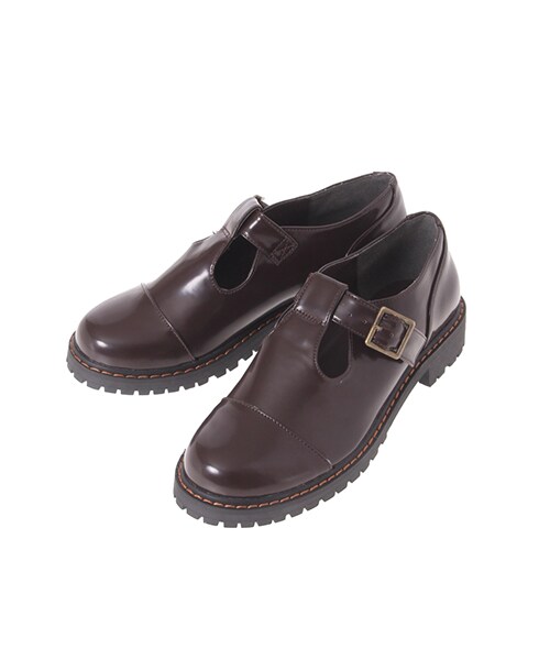 ehka sopo(エヘカソポ)の「ehka sopo Tストラップシューズ 1804524-89-13-13(その他シューズ・レディース・ブラック/ダークブラウン・M/L)」の3枚目の写真