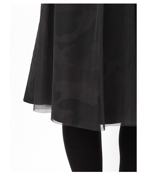 SEVENDAYS=SUNDAY（セブンデイズサンデイ）の「・迷彩プリント チュールスカート（スカート・レディース・カーキ/ネイビー・M/L）」の7枚目の写真