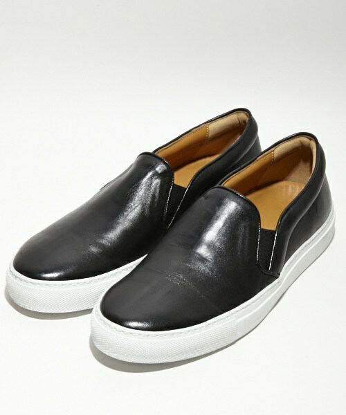 FABIO RUSCONI(ファビオルスコーニ)の「FABIO RUSCONI スリッポンスニーカー(スニーカー・レディース・ホワイト/ブラック・36/37/38/39)」の2枚目の写真