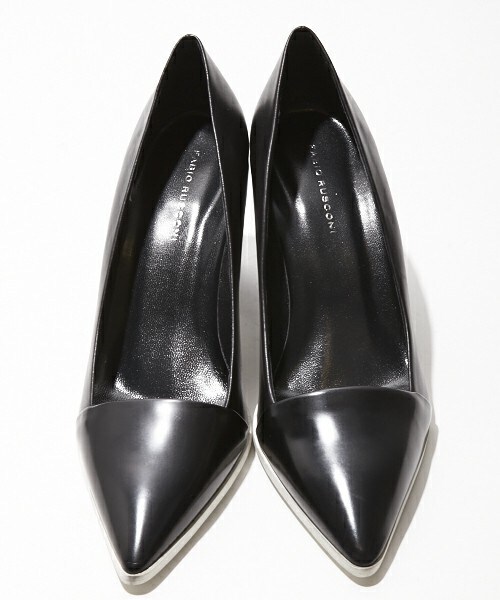 FABIO RUSCONI(ファビオルスコーニ)の「FABIO RUSCONI 『BIANCHI』ポインテッドトゥパンプス(パンプス・レディース・ブラック/ホワイト・36/37/38/39/35)」の4枚目の写真