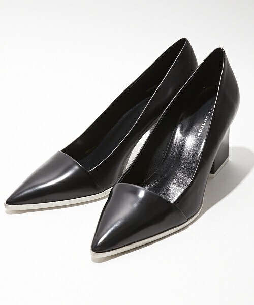 FABIO RUSCONI(ファビオルスコーニ)の「FABIO RUSCONI 『BIANCHI』ポインテッドトゥパンプス(パンプス・レディース・ブラック/ホワイト・36/37/38/39/35)」の3枚目の写真