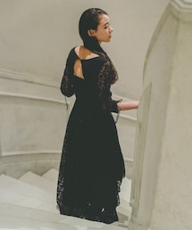 Kastane（カスタネ）の「【オケージョンドレス】Uneven lace dress（ワンピース）」