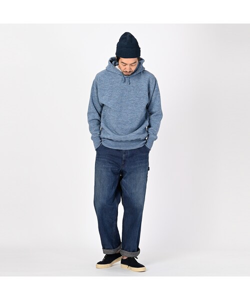 美品 45R 4545縞の908フーディ 45R（フォーティファイブアール）の「ウール裏毛の908フーディ