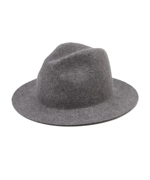 JUNRED（ジュンレッド）の「つば広フェルトハット（帽子・メンズ・ブラック/チャコール・F）」の2枚目の写真