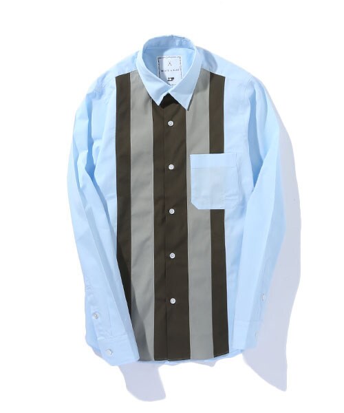 BLACK&BLUE（ブラックアンドブルー）の「Line Switch Shirts WHT（その他・メンズ・WHT/BLU/IND・2/3）」の2枚目の写真
