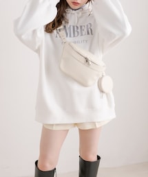 OLIVE des OLIVE | 裏起毛フーディチュニック(パーカー)