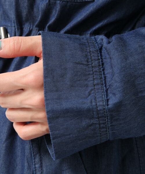 Heather（ヘザー）の「デニム２ＷＡＹフィールドパーカー（ジャケット/アウター・レディース・ケミカル/ネイビー・FREE）」の7枚目の写真