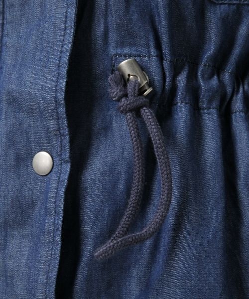 Heather（ヘザー）の「デニム２ＷＡＹフィールドパーカー（ジャケット/アウター・レディース・ケミカル/ネイビー・FREE）」の9枚目の写真