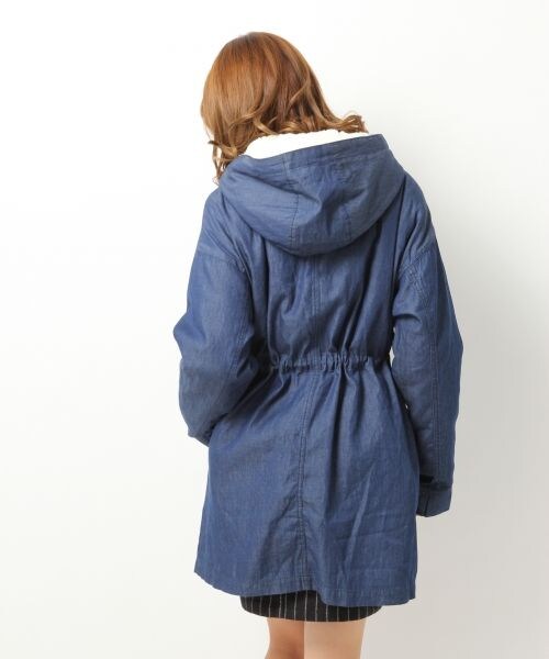 Heather（ヘザー）の「デニム２ＷＡＹフィールドパーカー（ジャケット/アウター・レディース・ケミカル/ネイビー・FREE）」の4枚目の写真