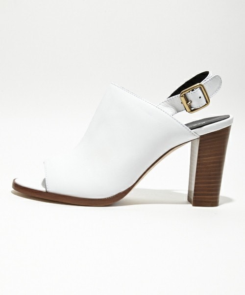 FABIO RUSCONI（ファビオルスコーニ）の「FABIO RUSCONI 『LAU』 スタックドヒールサンダル（サンダル・レディース・ホワイト/ブラック・36/37/38/39）」の6枚目の写真