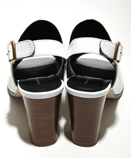 FABIO RUSCONI（ファビオルスコーニ）の「FABIO RUSCONI 『LAU』 スタックドヒールサンダル（サンダル・レディース・ホワイト/ブラック・36/37/38/39）」の7枚目の写真