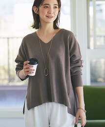 RIVE DROITE（リヴドロワ）の「予約【セットフェア対象】Vネックワイドニット（ニット/セーター）」