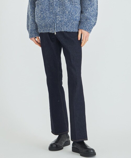 JIEDA（ジエダ）の「OW FLARE DENIM PANTS（その他パンツ・メンズ・BLK/BLU/IND・1/2）」の2枚目の写真