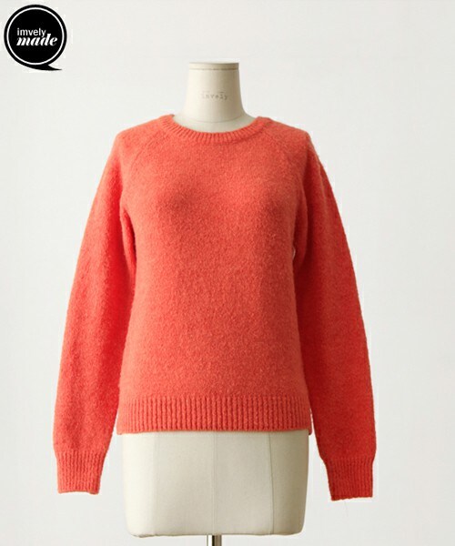 imvely（-）の「デイリーニット（ニット/セーター・レディース・black/orange・one size）」の2枚目の写真