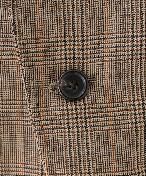 極美品　INSCRIRE アンスクリア　グレンチェックカラーレスジャケット IENA（イエナ）の「【INSCRIRE/アンスクリア】GLEN CHECKジャケット