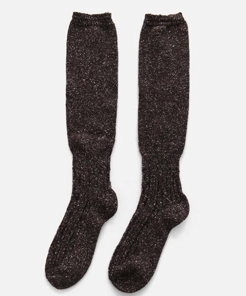 DHOLIC（ディーホリック）の「ぼかしカラーロングコットンソックス（ソックス/靴下・レディース・グレー/ベージュ/ダークブラウン/ブラックグレー/ブラック・one）」の4枚目の写真