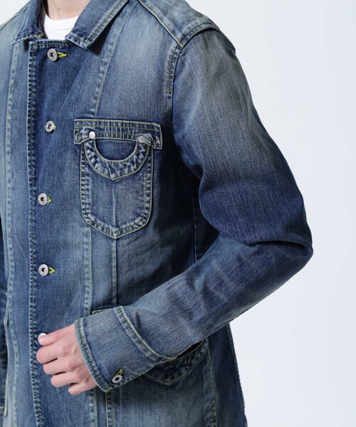 ROYAL FLASH(ロイヤルフラッシュ)の「ISAMUKATAYAMA BACKLASH THE COVERS/DENIM JACKET(ジャケット/アウター・インディゴ・S/M/L)」の8枚目の写真
