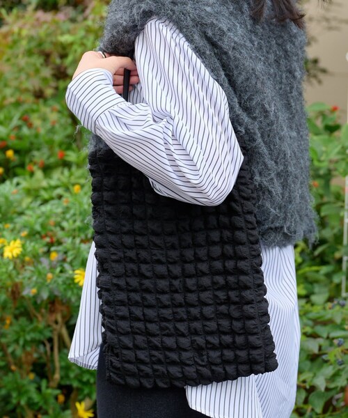 COLONY 2139（コロニートゥーワンスリーナイン）の「ワッフルトートバッグ（トートバッグ・レディース・ブルー/ブラック/グリーン/オレンジ・FREE）」の2枚目の写真