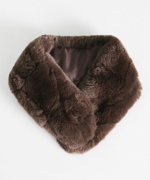 DHOLIC（ディーホリック）の「レッキスファーティペット（ネックウォーマー/スヌード・レディース・グレー/ブラック/カーキブラウン/ベージュ・one）」の3枚目の写真