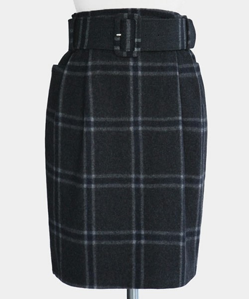 DHOLIC（ディーホリック）の「クラシックチェックミディスカート（スカート・レディース・ブラック/ブラックグレー/グレー・free）」の2枚目の写真