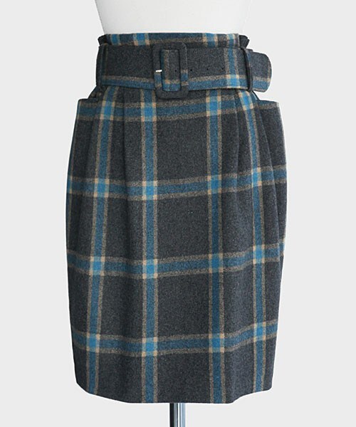 DHOLIC（ディーホリック）の「クラシックチェックミディスカート（スカート・レディース・ブラック/ブラックグレー/グレー・free）」の3枚目の写真