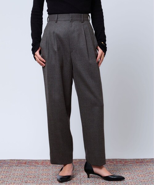 IENA(イエナ)の「IENA LA BOUCLE ウールタックスラックス(その他・グレーA/34/36/38/40)」の1枚目の写真