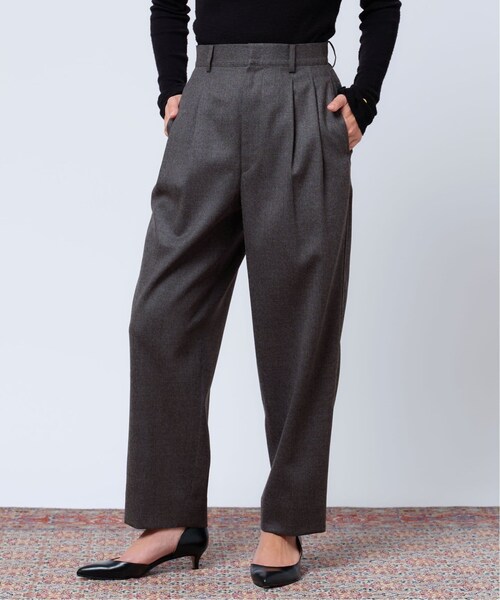 IENA(イエナ)の「IENA LA BOUCLE ウールタックスラックス(その他・グレーA/34/36/38/40)」の3枚目の写真