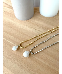 Ungrid | 淡水パールボールチェーンネックレス(ネックレス)