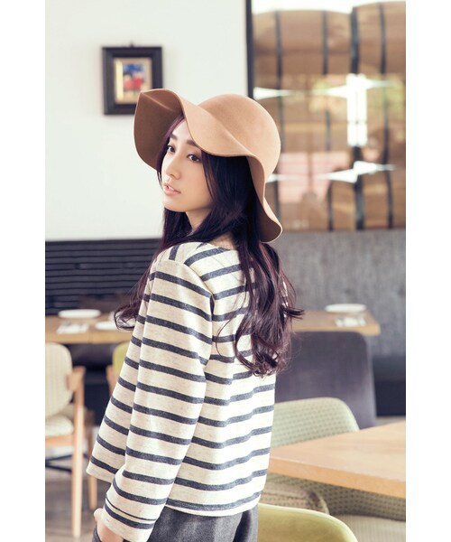 ORENDA（オレンダ）の「混色條紋好搭厚實上衣（トップス・レディース・粉色/藍/灰・F）」の15枚目の写真