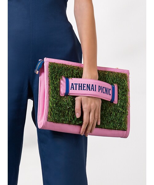 PAMEO POSE（パメオポーズ）の「【2015春新作】ATHENAI PICNIC SHIELD CLUCH（バッグ・レディース・ピンク/ベージュ・F）」の3枚目の写真
