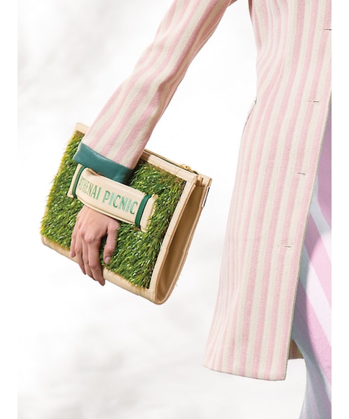 PAMEO POSE（パメオポーズ）の「【2015春新作】ATHENAI PICNIC SHIELD CLUCH（バッグ・レディース・ピンク/ベージュ・F）」の5枚目の写真