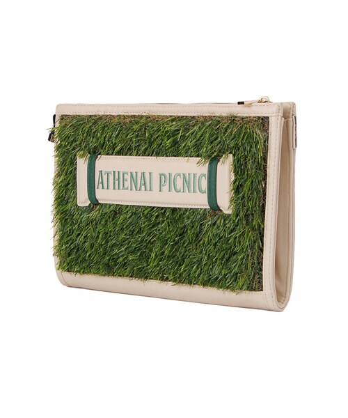 PAMEO POSE（パメオポーズ）の「【2015春新作】ATHENAI PICNIC SHIELD CLUCH（バッグ・レディース・ピンク/ベージュ・F）」の6枚目の写真