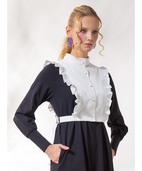 PAMEO POSE（パメオポーズ）の「【2015春新作】TIE SIDE COLLAR（その他・レディース・ホワイト・F）」の2枚目の写真