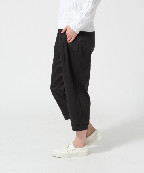 GLOBAL WORK（グローバルワーク）の「【WEB限定先行予約】ワイドテーパードパンツ（パンツ・レディース・ブラック09/ライトグレー12/ネイビー88・Ｍ/Ｌ）」の6枚目の写真