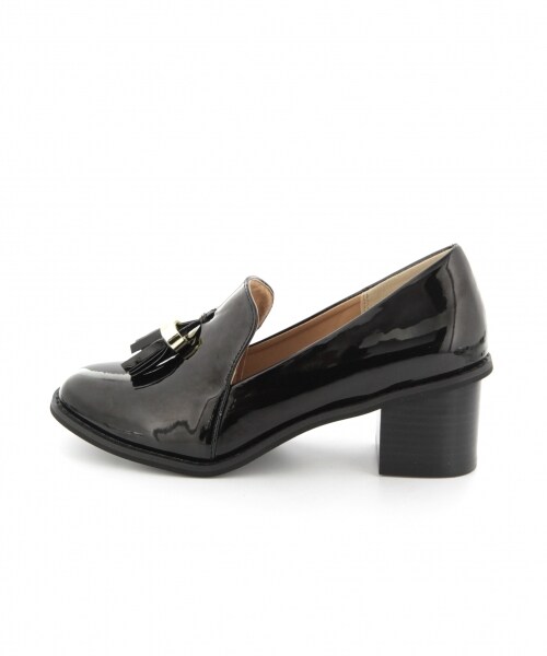 LEPSIM（レプシィム）の「【NEW ARRIVAL】タッセルヒールシューズ（シューズ・レディース・オフ/ブラック・Ｓ(22.5)/Ｍ(23-23.5)/Ｌ(24-24.5)）」の4枚目の写真