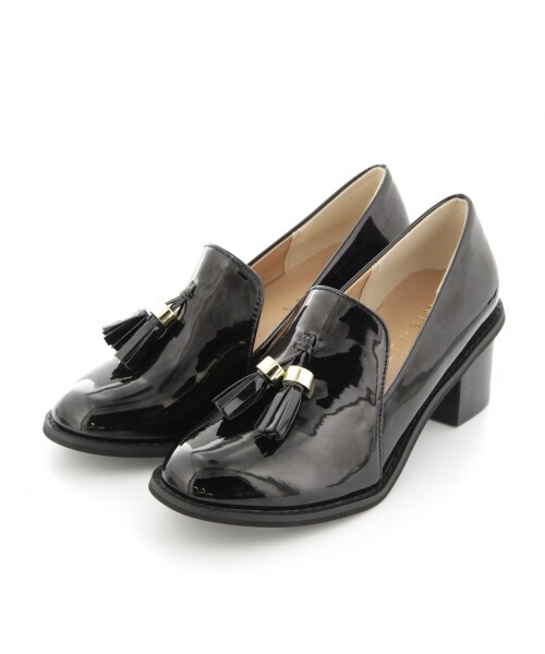 LEPSIM（レプシィム）の「【NEW ARRIVAL】タッセルヒールシューズ（シューズ・レディース・オフ/ブラック・Ｓ(22.5)/Ｍ(23-23.5)/Ｌ(24-24.5)）」の3枚目の写真