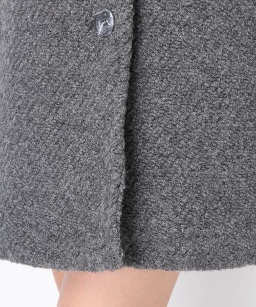 Heather（ヘザー）の「スライバーフードコート（ジャケット/アウター・レディース・ブラック/チャコールグレー・ＦＲＥＥ）」の10枚目の写真