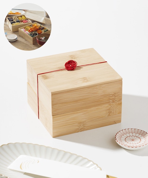 3coins（3coins）の「【お正月を彩る】竹製お重：2段（食器）」 - WEAR