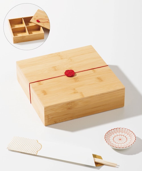 3coins（3coins）の「【お正月を彩る】竹製お重：1段（食器）」 - WEAR