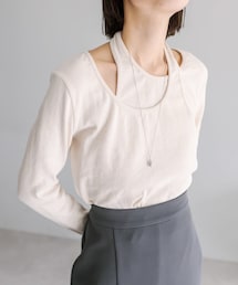 mystic | レイヤードリブトップス(Tシャツ/カットソー)