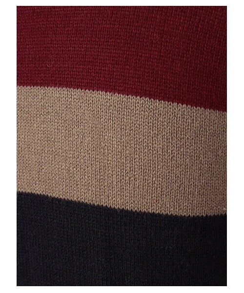 SEVENDAYS=SUNDAY（セブンデイズサンデイ）の「Men's マルチボーダー クルーネックプルオーバー（ニット・セーター・メンズ・グリーン・S/M/L）」の7枚目の写真