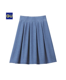 GU | （GU）デニムタックスカート(スカート)